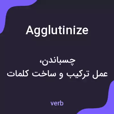 معنی agglutinize به فارسی معنی agglutinize به فارسی