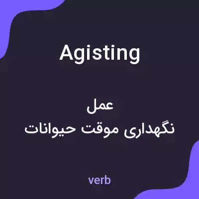 معنی agisting به فارسی معنی agisting به فارسی