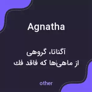 معنی agnatha به فارسی معنی agnatha به فارسی
