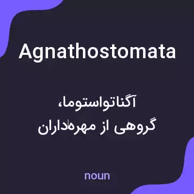 معنی agnathostomata به فارسی معنی agnathostomata به فارسی