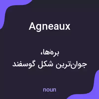 معنی agneaux به فارسی معنی agneaux به فارسی