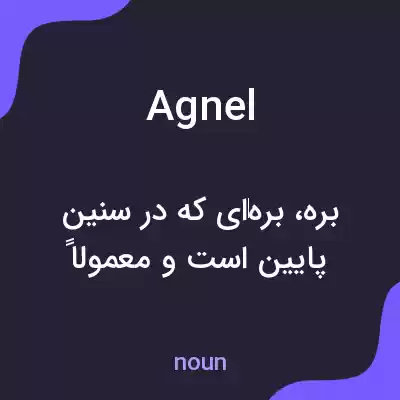 معنی agnel به فارسی معنی agnel به فارسی