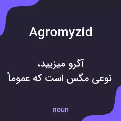 معنی agromyzid به فارسی معنی agromyzid به فارسی