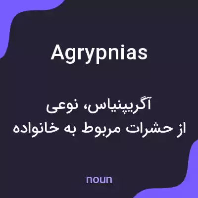 معنی agrypnias به فارسی معنی agrypnias به فارسی