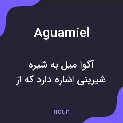 معنی aguamiel به فارسی معنی aguamiel به فارسی