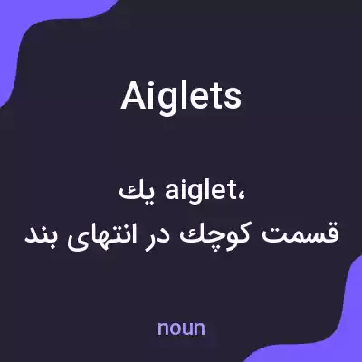 معنی aiglets به فارسی معنی aiglets به فارسی