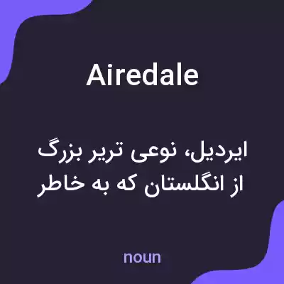 معنی airedale به فارسی معنی airedale به فارسی