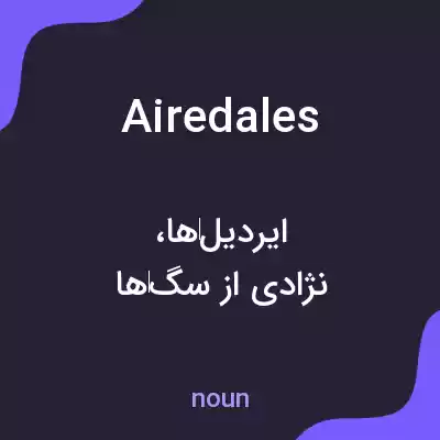معنی airedales به فارسی معنی airedales به فارسی