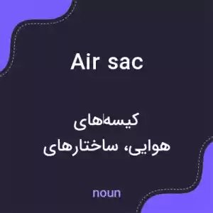 معنی air sac به فارسی معنی air sac به فارسی