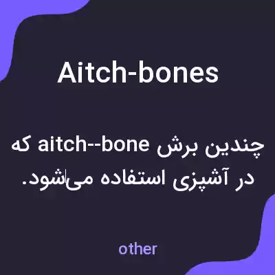 معنی aitch-bones به فارسی معنی aitch-bones به فارسی