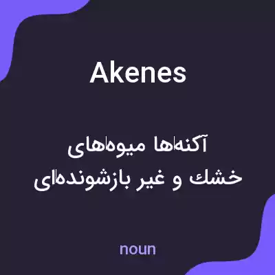 معنی akenes به فارسی معنی akenes به فارسی