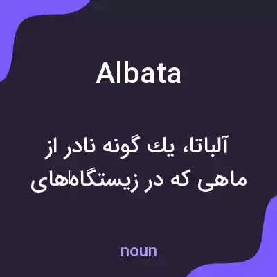 معنی albata به فارسی معنی albata به فارسی