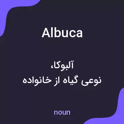 معنی albuca به فارسی معنی albuca به فارسی