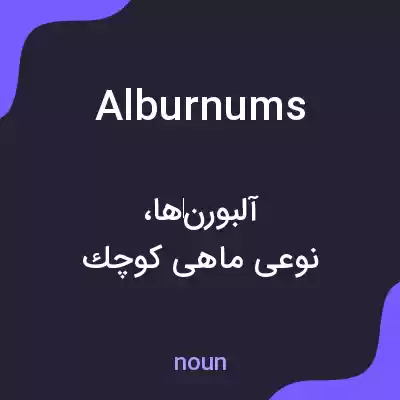معنی alburnums به فارسی معنی alburnums به فارسی