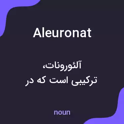 معنی aleuronat به فارسی معنی aleuronat به فارسی
