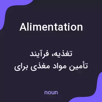 معنی alimentation به فارسی معنی alimentation به فارسی