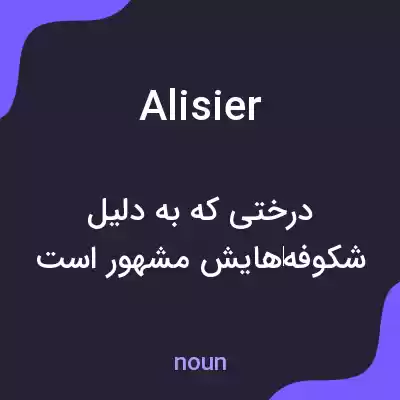 معنی alisier به فارسی معنی alisier به فارسی