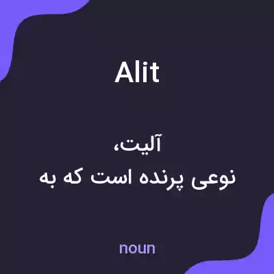 معنی alit به فارسی معنی alit به فارسی
