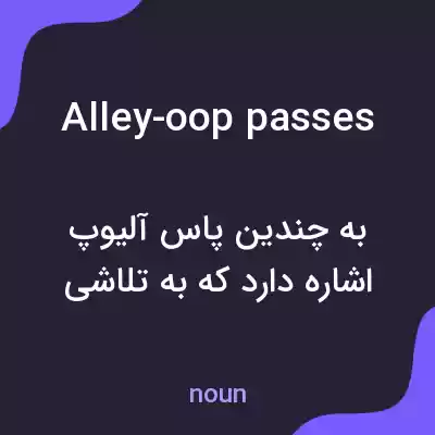 معنی alley-oop passes به فارسی معنی alley-oop passes به فارسی