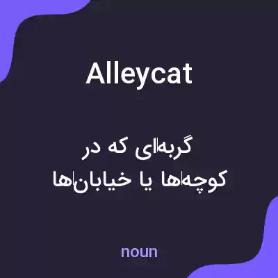معنی alleycat به فارسی معنی alleycat به فارسی