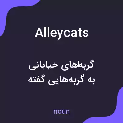 معنی alleycats به فارسی معنی alleycats به فارسی