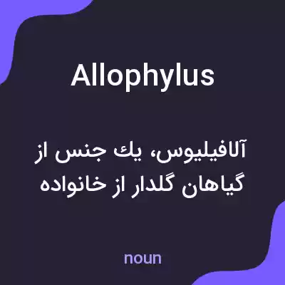 معنی allophylus به فارسی معنی allophylus به فارسی