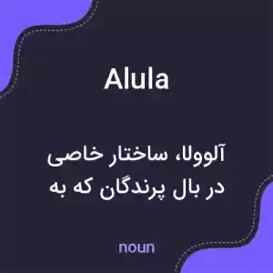 معنی alula به فارسی معنی alula به فارسی