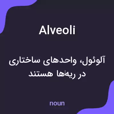 معنی alveoli به فارسی معنی alveoli به فارسی