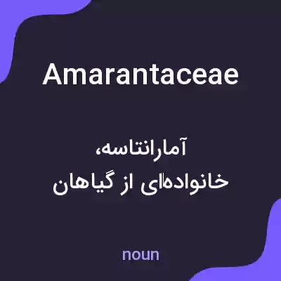 معنی amarantaceae به فارسی معنی amarantaceae به فارسی