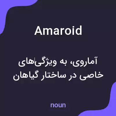 معنی amaroid به فارسی معنی amaroid به فارسی