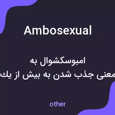 معنی ambosexual به فارسی معنی ambosexual به فارسی