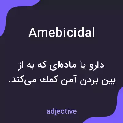معنی amebicidal به فارسی معنی amebicidal به فارسی