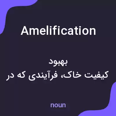 معنی amelification به فارسی معنی amelification به فارسی