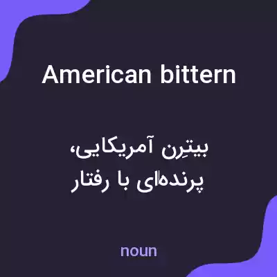 معنی american bittern به فارسی معنی american bittern به فارسی