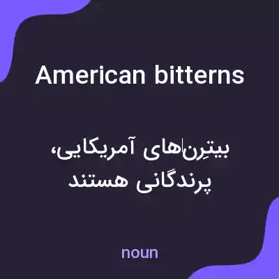 معنی american bitterns به فارسی معنی american bitterns به فارسی
