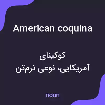 معنی american coquina به فارسی معنی american coquina به فارسی