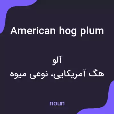 معنی american hog plum به فارسی معنی american hog plum به فارسی