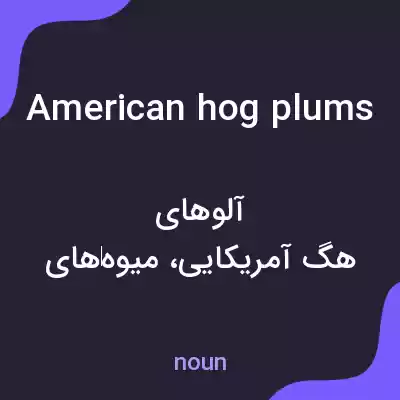 معنی american hog plums به فارسی معنی american hog plums به فارسی