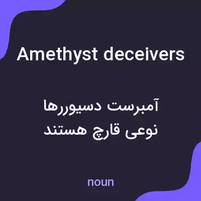 معنی amethyst deceivers به فارسی معنی amethyst deceivers به فارسی