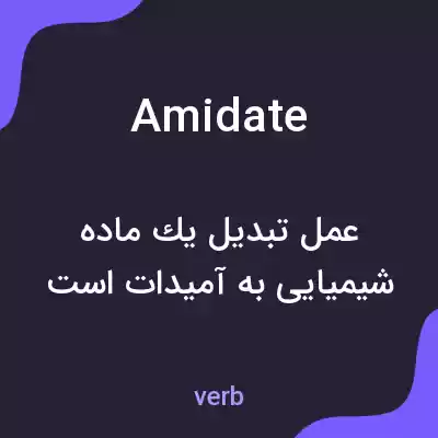 معنی amidate به فارسی معنی amidate به فارسی