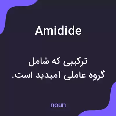 معنی amidide به فارسی معنی amidide به فارسی