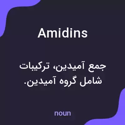 معنی amidins به فارسی معنی amidins به فارسی