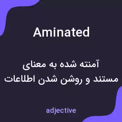 معنی aminated به فارسی معنی aminated به فارسی