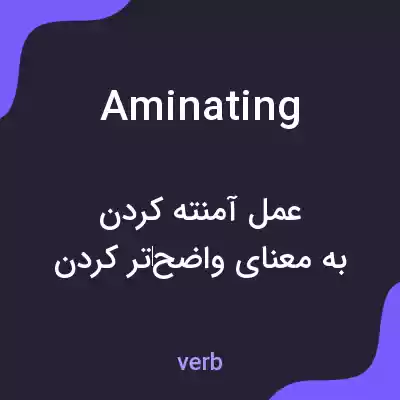 معنی aminating به فارسی