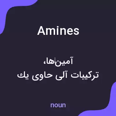 معنی amines به فارسی معنی amines به فارسی