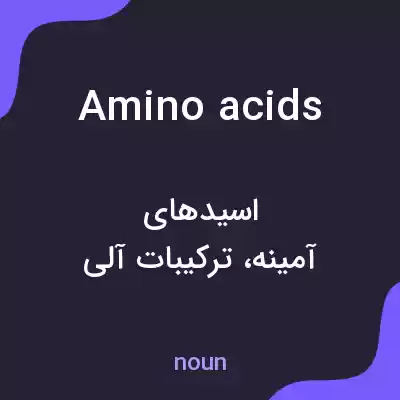 معنی amino acids به فارسی