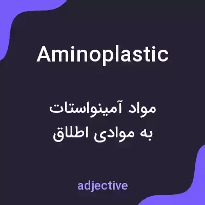 معنی aminoplastic به فارسی معنی aminoplastic به فارسی