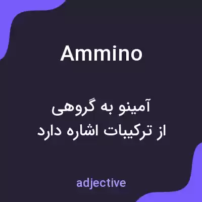 معنی ammino به فارسی معنی ammino به فارسی