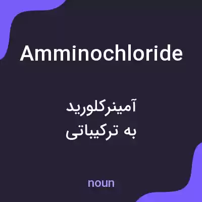 معنی amminochloride به فارسی