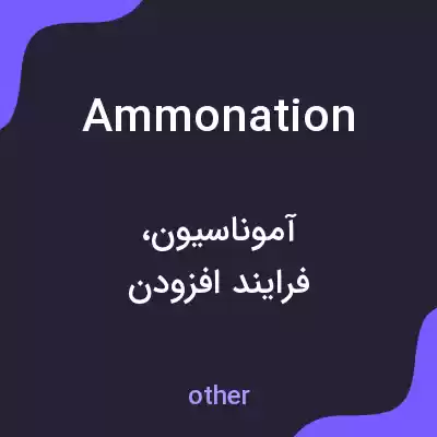 معنی ammonation به فارسی معنی ammonation به فارسی